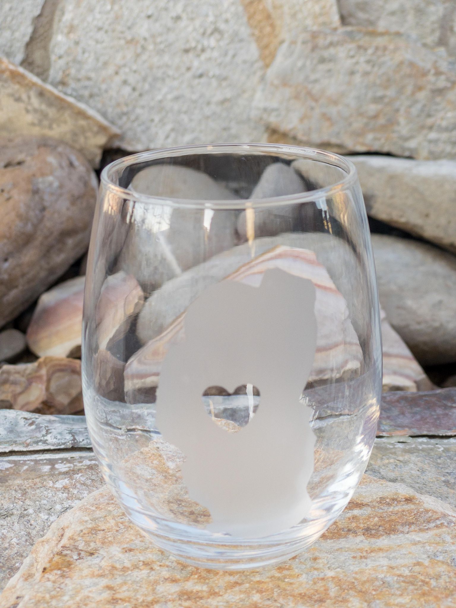 Lake Tahoe Artistry Wine  Glasses